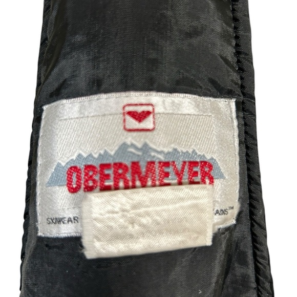 Obermeyer Ski Bib Overalls Obermeyer Wimen Sz 12 Black Snow Pants Vintage - Picture 5 of 11